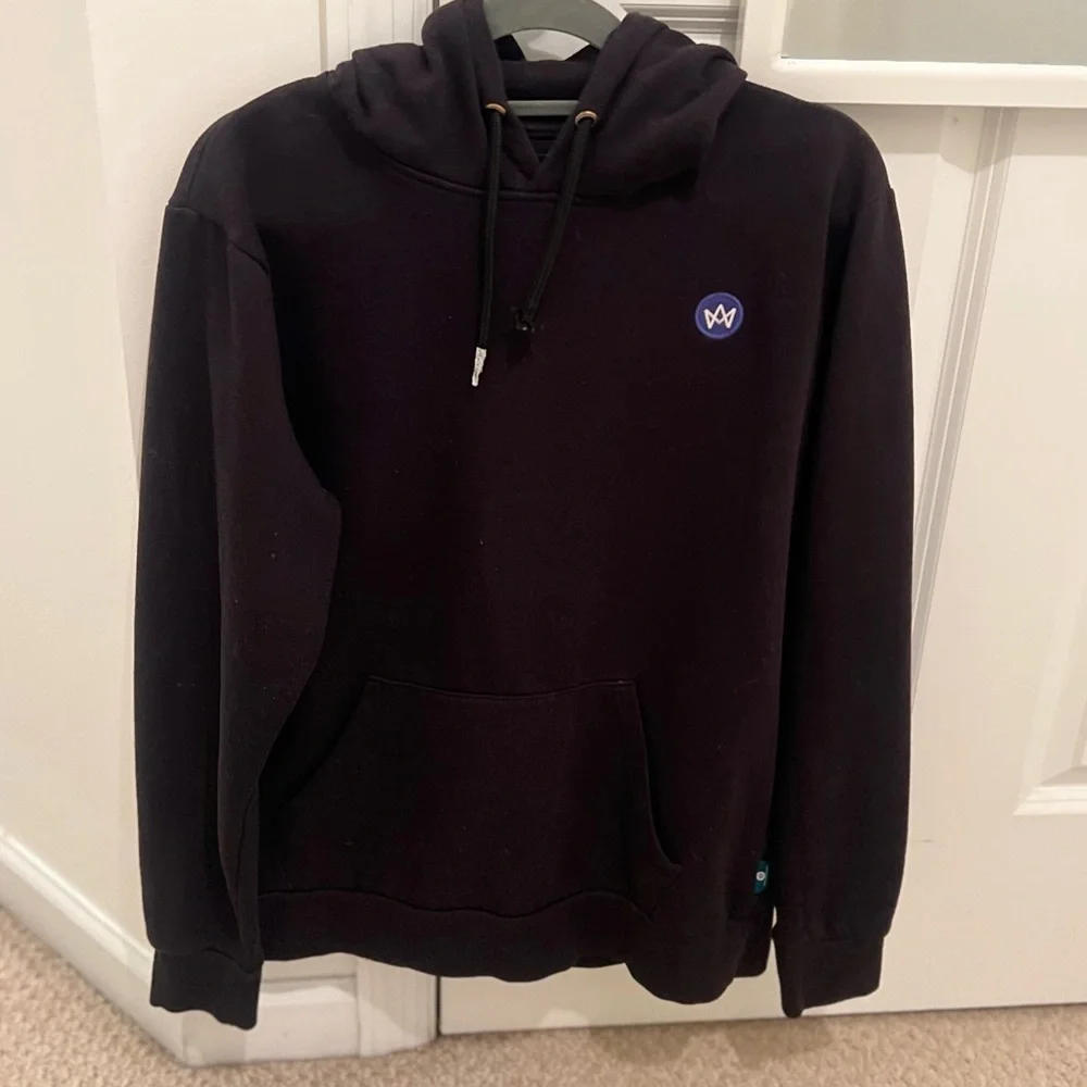 3/$19 Kronstadt Lars black Recycled cotton hoodie sweatshirt